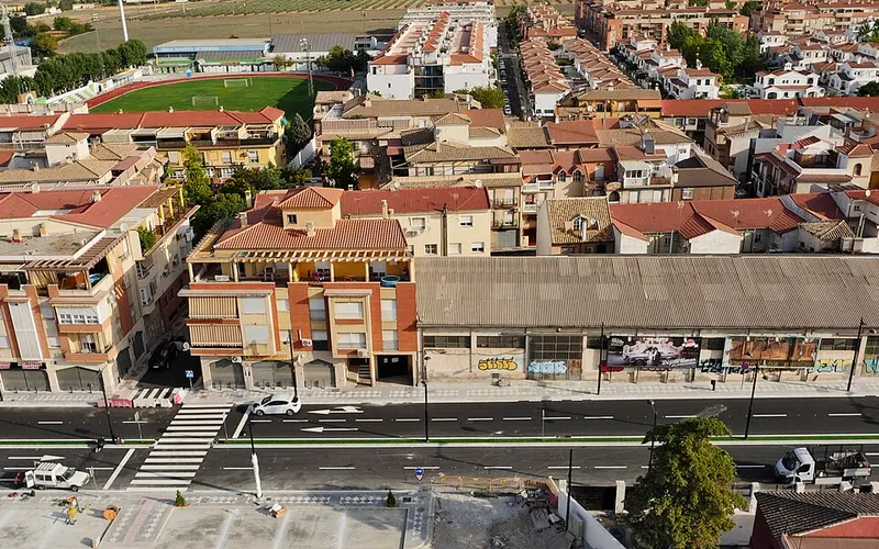 Vista aérea de Maracena, municipio en el que está Residencial La Concepción